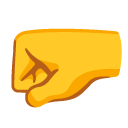 pięść skierowana w lewo — emotka w stylu Google (Android), Noto Emoji