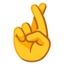 skrzyżowane palce — emotka w stylu Google (Android), Noto Emoji