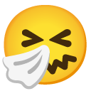 kichająca twarz — emotka w stylu Google (Android), Noto Emoji