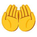 dłonie do góry razem — emotka w stylu Google (Android), Noto Emoji