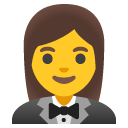 kobieta w smokingu — emotka w stylu Google (Android), Noto Emoji