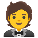 osoba w smokingu — emotka w stylu Google (Android), Noto Emoji