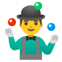 żonglujący mężczyzna — emotka w stylu Google (Android), Noto Emoji