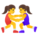 kobiety uprawiające zapasy — emotka w stylu Google (Android), Noto Emoji
