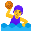 kobieta grająca w piłkę wodną — emotka w stylu Google (Android), Noto Emoji
