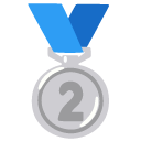 medal za 2. miejsce — emotka w stylu Google (Android), Noto Emoji