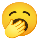 ziewająca twarz — emotka w stylu Google (Android), Noto Emoji