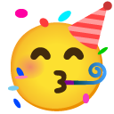 świętująca twarz — emotka w stylu Google (Android), Noto Emoji