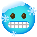 zmarznięta twarz — emotka w stylu Google (Android), Noto Emoji