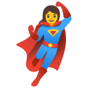 kobieta superbohater — emotka w stylu Google (Android), Noto Emoji