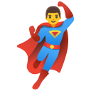 mężczyzna superbohater — emotka w stylu Google (Android), Noto Emoji