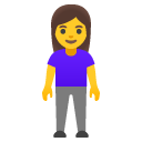 stojąca kobieta — emotka w stylu Google (Android), Noto Emoji