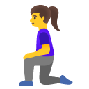 klęcząca kobieta — emotka w stylu Google (Android), Noto Emoji
