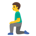 klęczący mężczyzna — emotka w stylu Google (Android), Noto Emoji