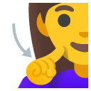 głucha kobieta — emotka w stylu Google (Android), Noto Emoji