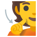 osoba głucha — emotka w stylu Google (Android), Noto Emoji