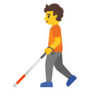 osoba z białą laską — emotka w stylu Google (Android), Noto Emoji