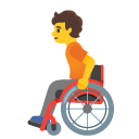 osoba na wózku inwalidzkim — emotka w stylu Google (Android), Noto Emoji
