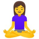 kobieta w pozycji lotosu — emotka w stylu Google (Android), Noto Emoji