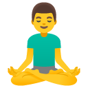 mężczyzna w pozycji lotosu — emotka w stylu Google (Android), Noto Emoji