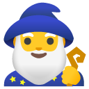 mężczyzna mag — emotka w stylu Google (Android), Noto Emoji