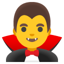 mężczyzna wampir — emotka w stylu Google (Android), Noto Emoji