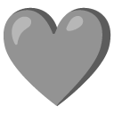szare serce — emotka w stylu Google (Android), Noto Emoji