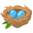 gniazdo z jajkami — emotka w stylu Google (Android), Noto Emoji