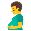 mężczyzna w ciąży — emotka w stylu Google (Android), Noto Emoji