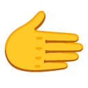 dłoń skierowana w prawo — emotka w stylu Google (Android), Noto Emoji