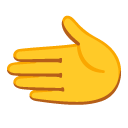 dłoń skierowana w lewo — emotka w stylu Google (Android), Noto Emoji