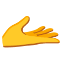 dłoń skierowana w górę — emotka w stylu Google (Android), Noto Emoji