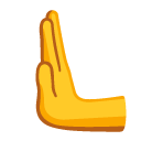 dłoń pchająca w lewo — emotka w stylu Google (Android), Noto Emoji