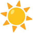 słońce — emotka w stylu Google (Android), Noto Emoji