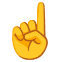 palec wskazujący w górę — emotka w stylu Google (Android), Noto Emoji