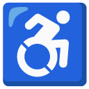symbol wózka inwalidzkiego — emotka w stylu Google (Android), Noto Emoji