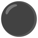 czarne koło — emotka w stylu Google (Android), Noto Emoji