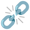 zerwany łańcuch — emotka w stylu Google (Android), Noto Emoji