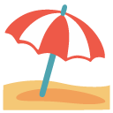 parasol plażowy wbity w ziemię — emotka w stylu Google (Android), Noto Emoji