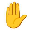 wzniesiona dłoń — emotka w stylu Google (Android), Noto Emoji