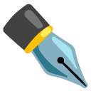 pióro z czarną stalówką — emotka w stylu Google (Android), Noto Emoji