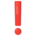 czerwony wykrzyknik — emotka w stylu Google (Android), Noto Emoji