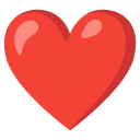 czerwone serce — emotka w stylu Google (Android), Noto Emoji