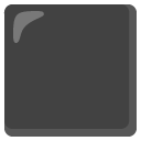 duży czarny kwadrat — emotka w stylu Google (Android), Noto Emoji