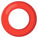 gruby czerwony okrąg — emotka w stylu Google (Android), Noto Emoji