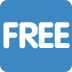 przycisk FREE — emotka w stylu X (Twitter), Twemoji