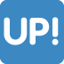 przycisk UP! — emotka w stylu X (Twitter), Twemoji