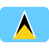 flaga: Saint Lucia — emotka w stylu X (Twitter), Twemoji