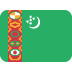 flaga: Turkmenistan — emotka w stylu X (Twitter), Twemoji