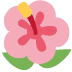 kwiat hibiskusa — emotka w stylu X (Twitter), Twemoji